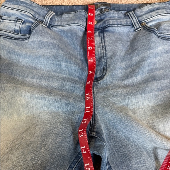 Chico's Denim Straight Leg Jeans - Light Blue - Picture 7 of 12